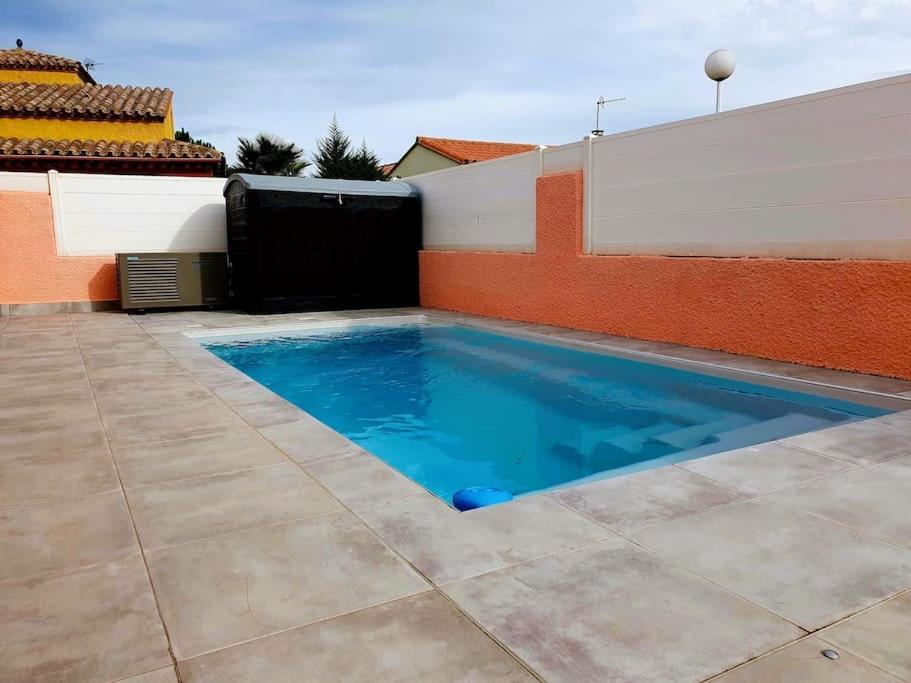 Villa H2O - Jacuzzi & Piscine Chauffee Le Barcarès Eksteriør billede